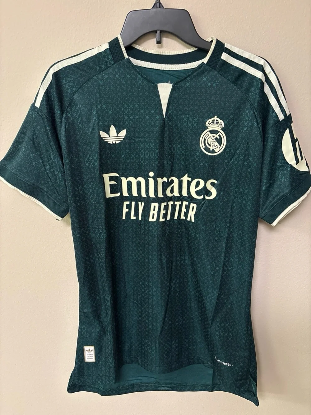 adidas Real Madrid Dark Green & Cream Away Jersey